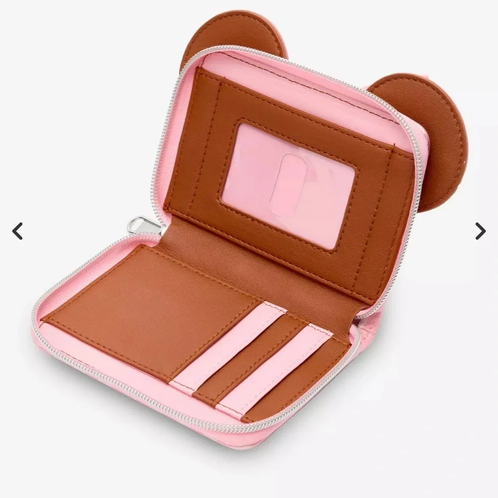Loungefly Disney Minnie Mouse Strawberry Chocolate Cupcake Mini Zipper Wallet